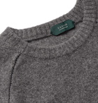 Incotex - Slim-Fit Virgin Wool and Cashmere-Blend Sweater - Gray