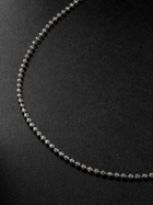 Greg Yuna - Mooncut 22-Inch 14-Karat White Gold Ball Chain Necklace