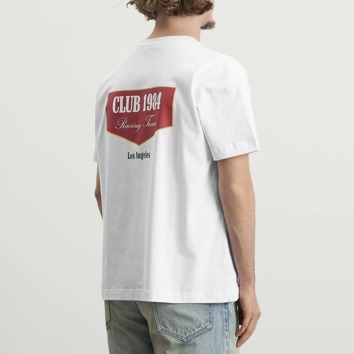 Club 1984 Men's Racing T-Shirt in White