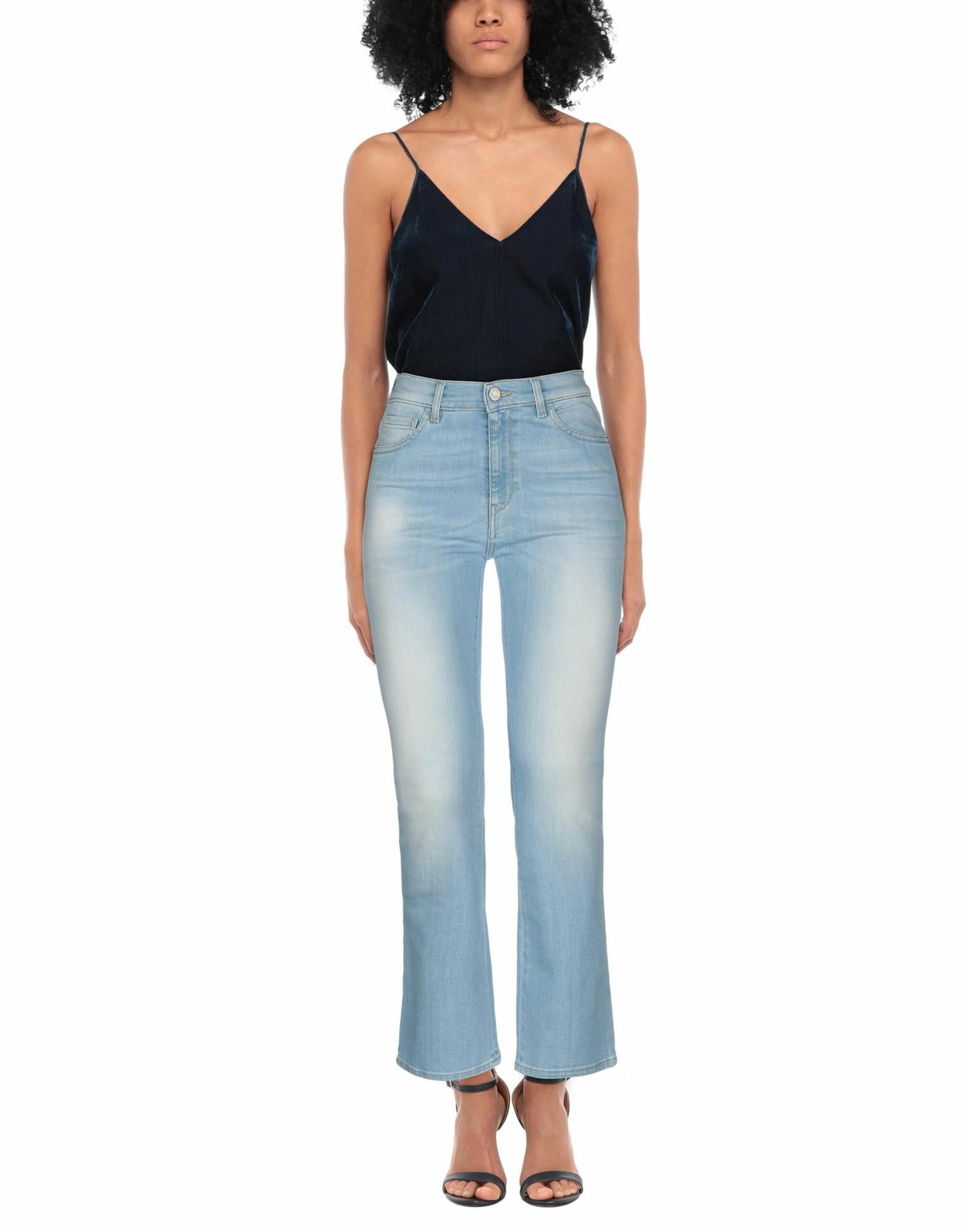 Manila Grace Womens Jeans in Blue