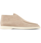 Loro Piana - Open Walk Suede Boots - Beige