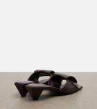Loewe Origami leather mules