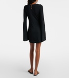 Cala de la Cruz Maisha floral jersey minidress