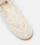 Aquazzura Frosty leather-trimmed shearling ankle boots