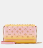 Christian Louboutin Paloma embellished leather clutch