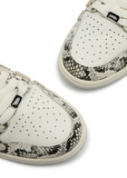 Amiri Skel Python-effect Leather Sneakers Grey