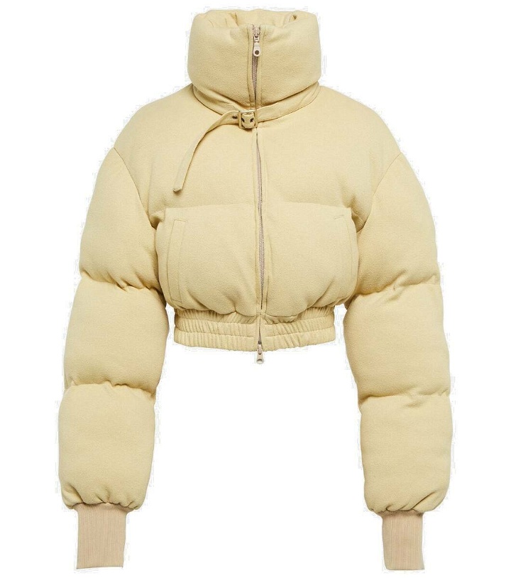 Photo: Didu Cropped fleece puffer jacket
