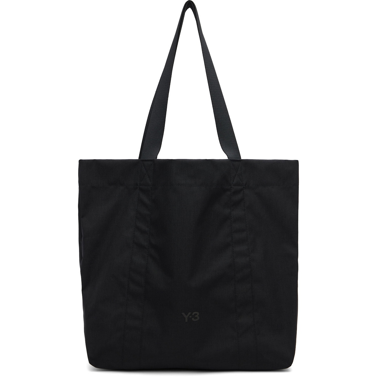 Y-3 Black Bonded-Logo Tote
