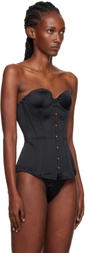 Agent Provocateur Black Mercy Satin Corset