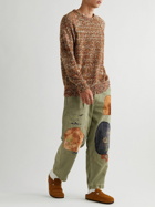 Anonymous ism - Slubbed Knitted Sweater - Orange