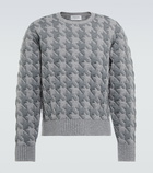 Thom Browne - Houndstooth jacquard wool-blend sweater