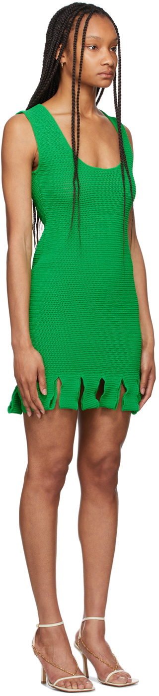 bottega veneta green dress Bottega Veneta Green Knit Tank Dress