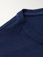 Massimo Alba - Striped Slub Cotton-Jersey T-Shirt - Blue