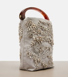 Dries Van Noten Micro embellished top-handle bag