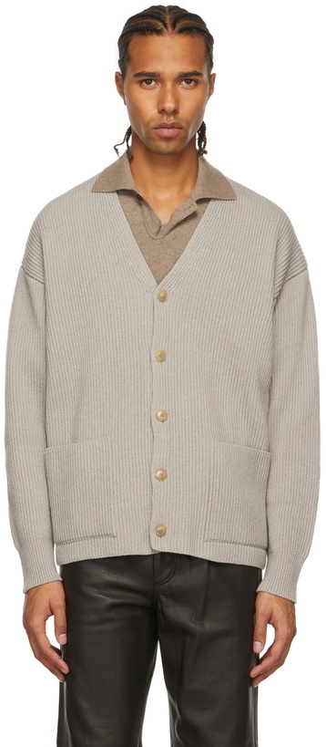 Photo: AURALEE Beige Wool Big Cardigan