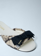 Prada Textured Slide Sandals