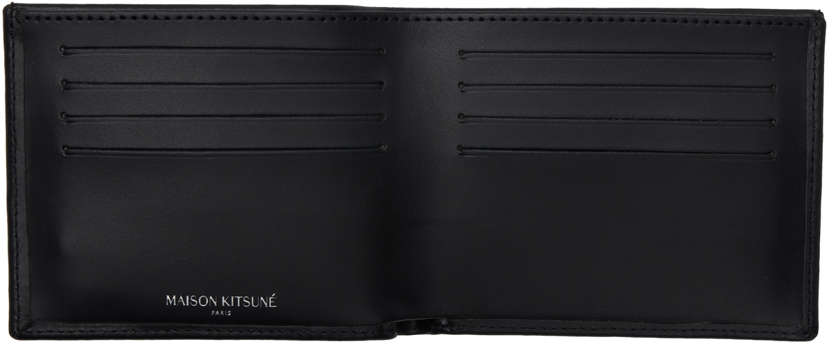 Maison Kitsuné Black Fox Head Bifold Wallet