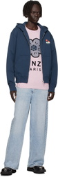 Kenzo Navy Kenzo Paris 'KENZO Archive Bouquet' Full-Zip Hoodie