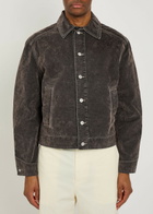 Jacquemus La Veste De-nîmes Mirada Brushed Denim Jacket Khaki