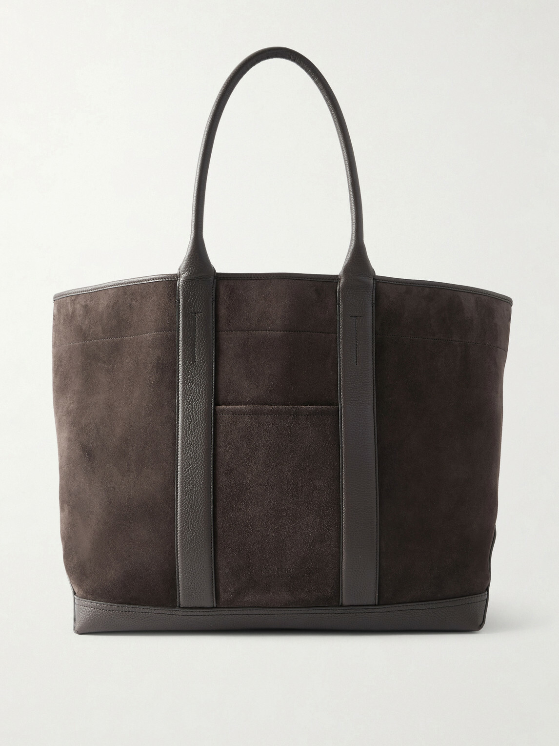 TOM FORD - Leather-Trimmed Suede Weekend Bag