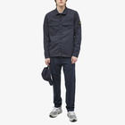 Stone Island Men's Supima Cotton Twill Stretch-TC Zip Shirt Jacket in Navy