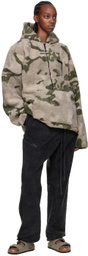 Essentials Khaki Polyester Hoodie