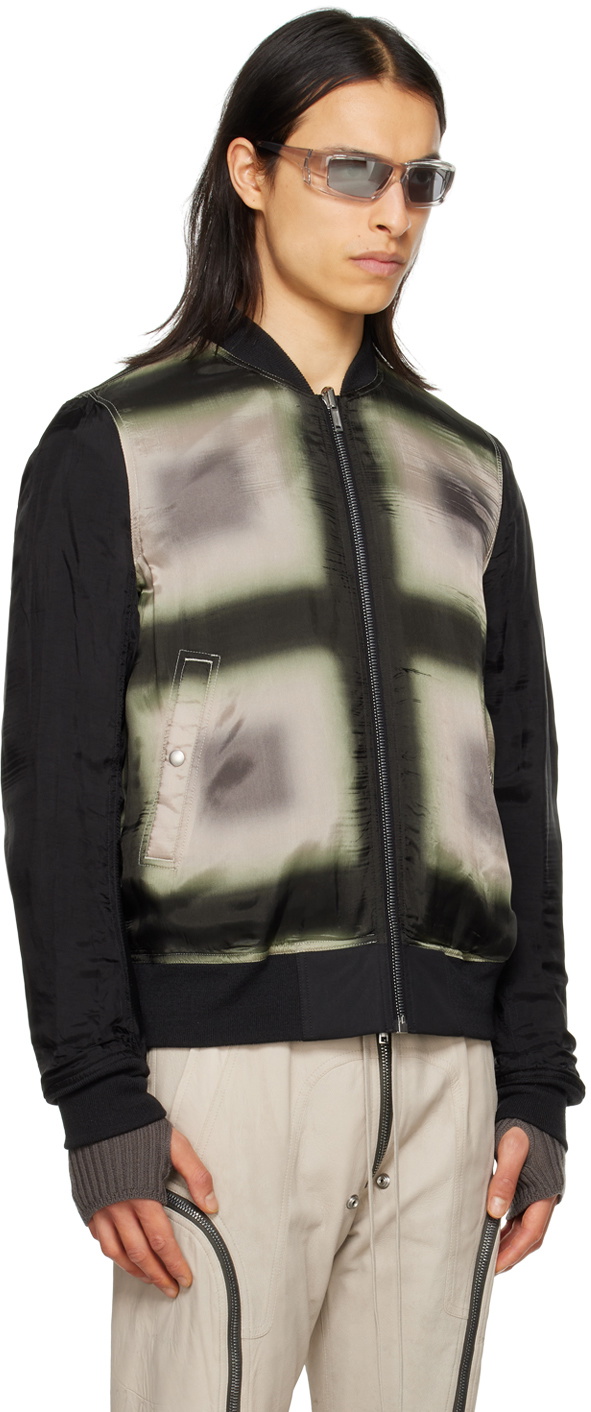 Rick Owens Black Flight Reversible Bomber Jacket Rick Owens