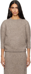 Lauren Manoogian Taupe Loft Baby Crewneck Sweater