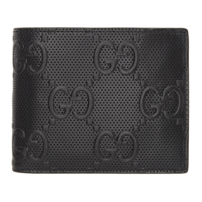 Photo: Gucci Black Gucci Signature Tennis Bifold Wallet