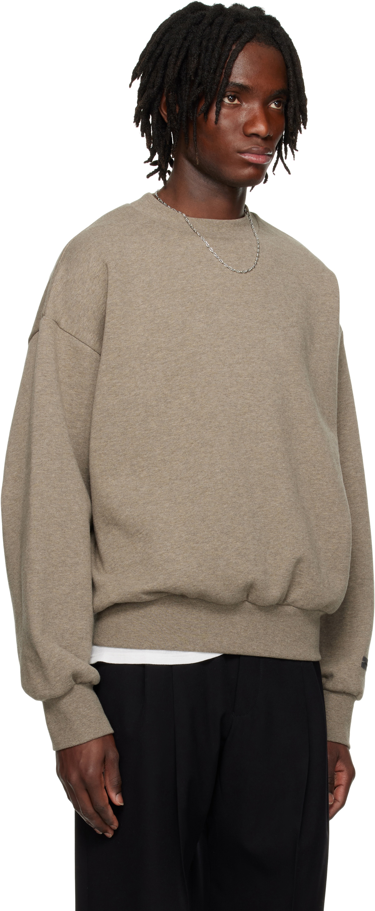 Fear of God ESSENTIALS Gray Classic Crewneck Sweatshirt Fear Of 