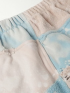 Liberal Youth Ministry - Straight-Leg Bleached Distressed Cotton-Jersey and Terry Sweatpants - Blue
