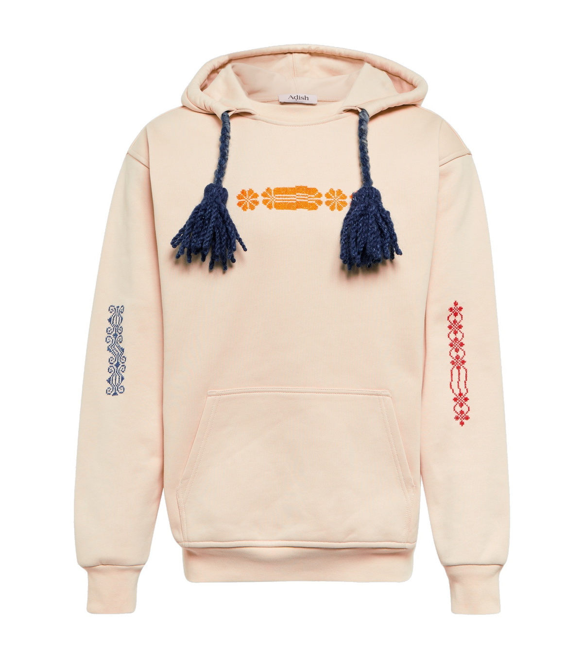 Adish - Tasseled cotton jersey hoodie ADISH Adish - Tasseled cotton jersey hoodie ADISH