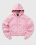 Patta Basic Cropped Zip Hooded Sweater Pink Hoodies|Zippers