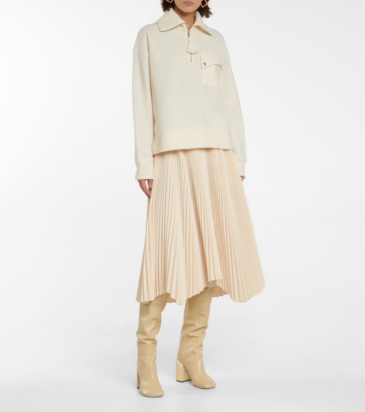 Jil Sander - Leather over-the-knee boots Jil Sander