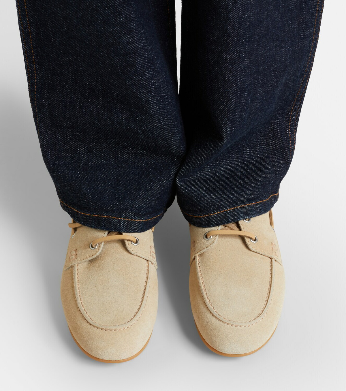 Hogan H693 suede boat shoes