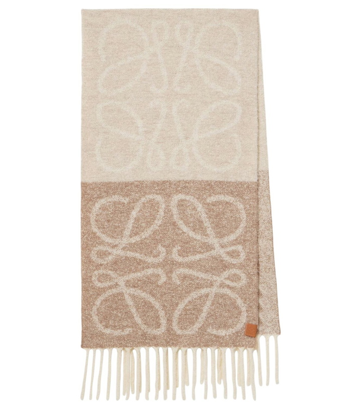 Photo: Loewe Anagram alpaca and wool-blend scarf