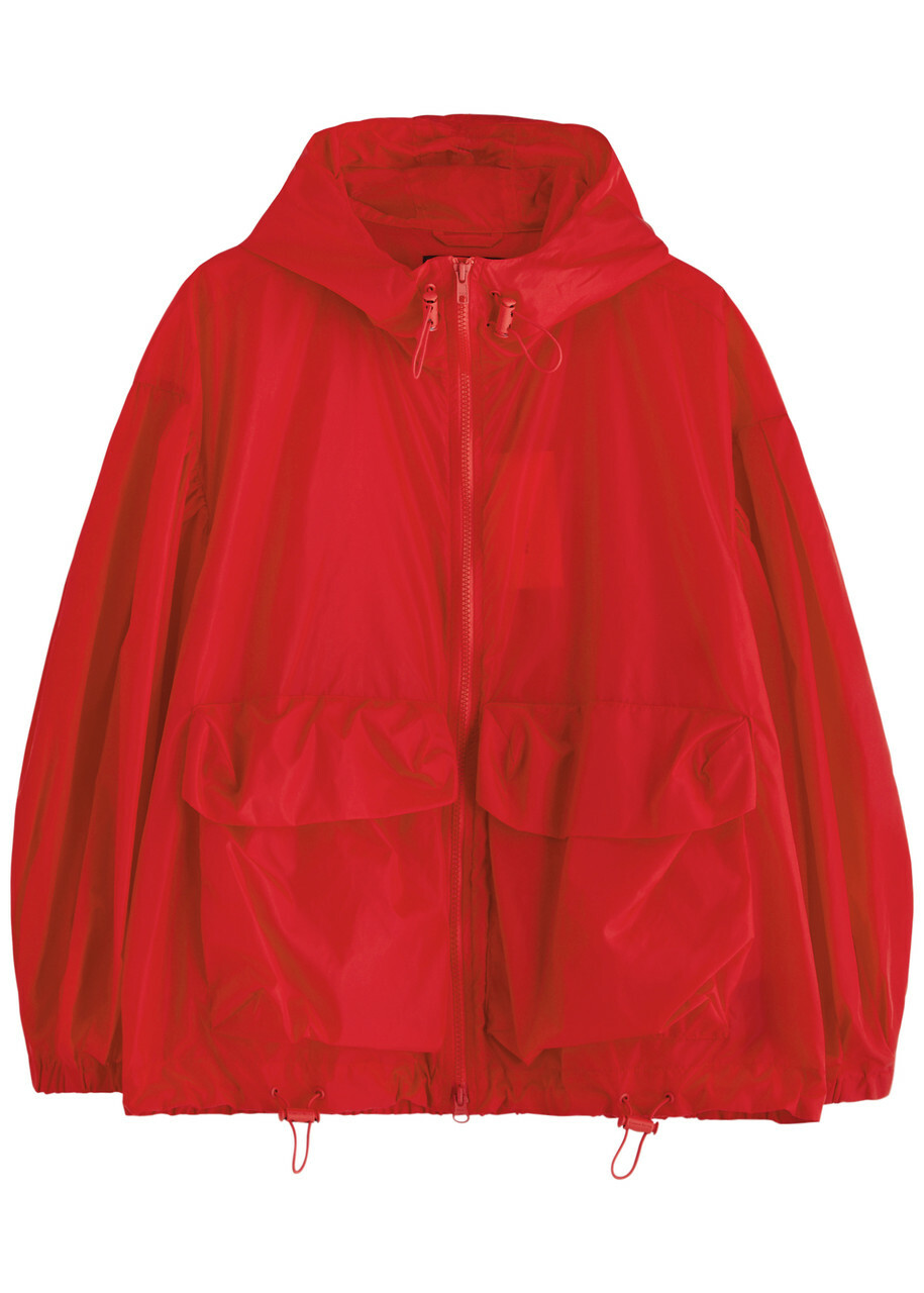Simone Rocha Hooded Nylon Jacket Red Simone Rocha