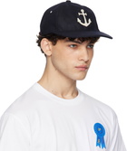 Uniform Bridge Navy Anchor Wool Ball Cap