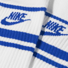 Nike Men's Sportswear Essential Sock - 3 Pack in White/Game Royal