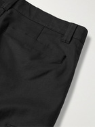 NN07 - Armie Cropped Tapered Stretch-Cotton Cargo Trousers - Black