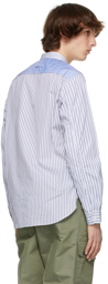 Junya Watanabe White Cotton Stripe Shirt