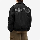 Patta Men's Jet Nylon Bomber Jacket in Black