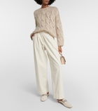 Brunello Cucinelli Cable-knit mohair-blend sweater