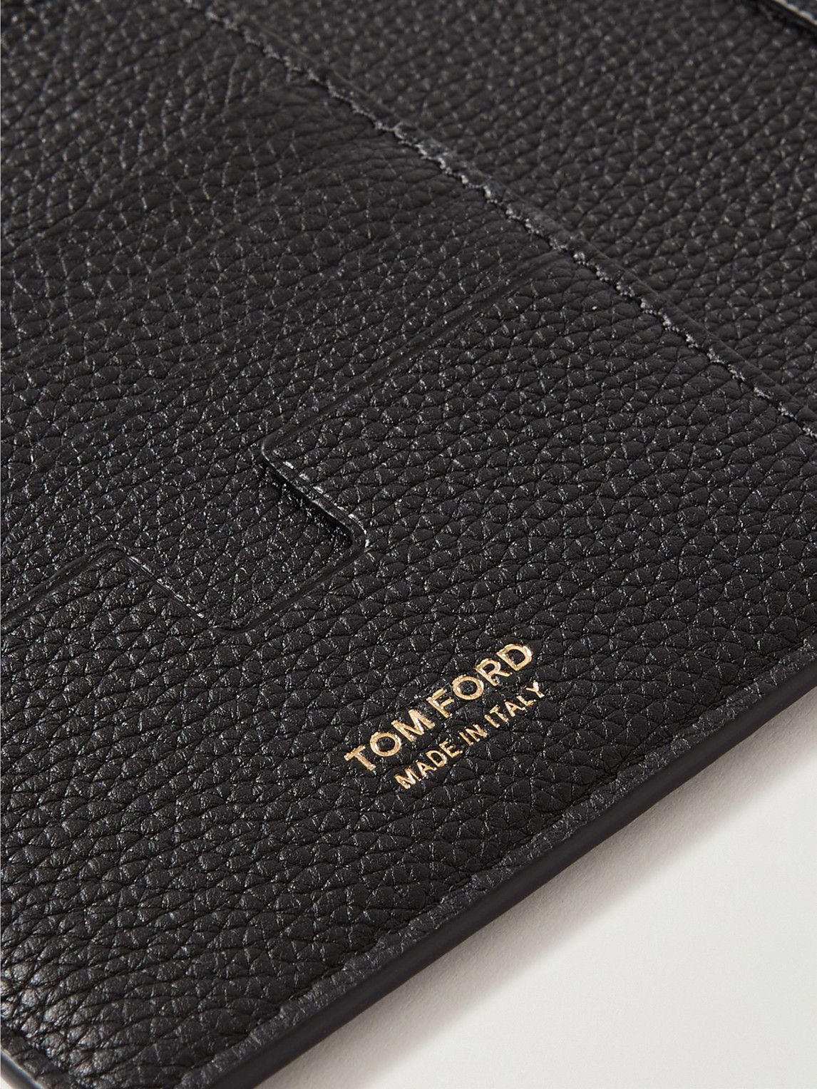 TOM FORD - Full-Grain Leather Passport Holder TOM FORD