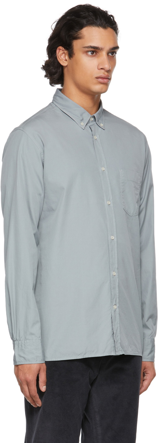 Officine Générale Grey Cotton Arsene Shirt Officine Generale