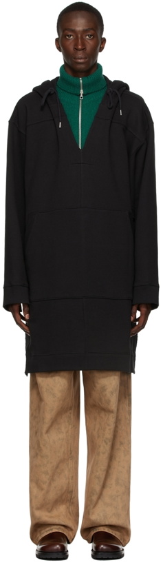 Photo: Dries Van Noten Black Heavy Weight Vented Hoodie