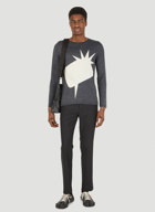 x Christian Marclay intarsia Sweater in Grey