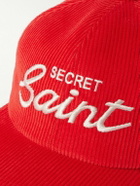 SAINT Mxxxxxx - Secret Logo-Embroidered Cotton-Corduroy Baseball Cap