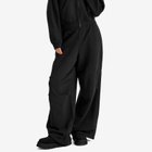 SKIMS Women's Lofty Garment Dye Fleece Boxer Sweatpants in Washed Onyx