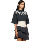 Palm Angels Black Big Neck Logo Mini T-shirt